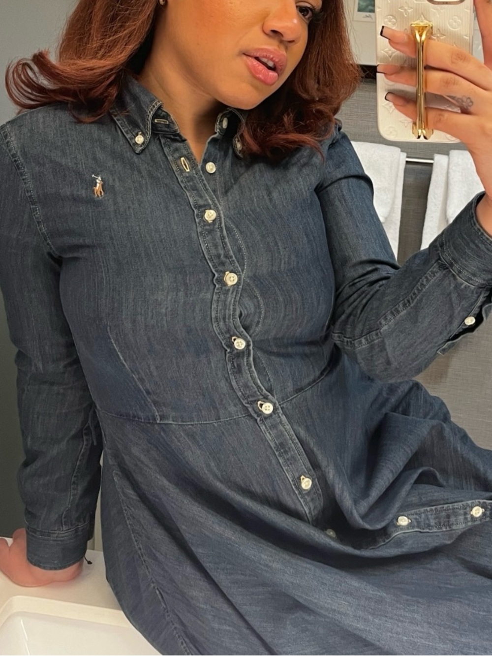 Ralph Lauren Indigo Denim Shirt Dress